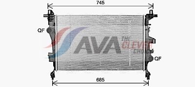 Radiateur AVA QUALITY COOLING FT2468