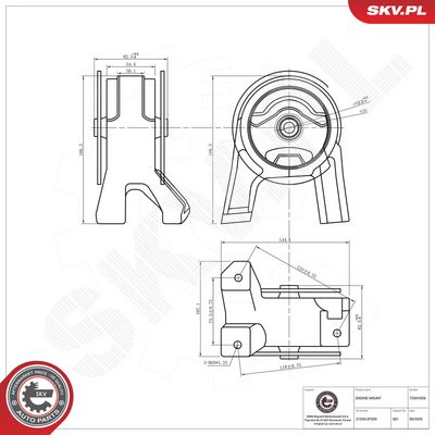 Zavěšení motoru ESEN SKV 75SKV026