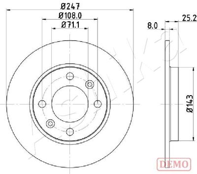 Brake Disc 61-00-0615C