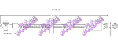 Тормозной шланг KAWE H5661Q для AUDI A2