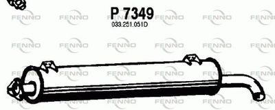 Глушитель выхлопных газов конечный FENNO P7349 для VW TRANSPORTER
