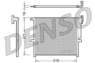 DENSO DCN05001 Радиатор кондиционера  для BMW X3 (Бмв X3)