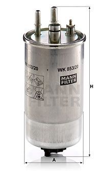 Топливный фильтр MANN-FILTER WK 853/20 для FORD KA