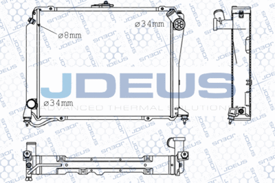 RADIATOR RACIRE MOTOR JDEUS M0280340