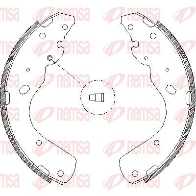 Комплект тормозных колодок REMSA 4175.00 для MAZDA B-SERIE