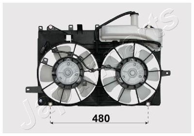 Вентилятор, охлаждение двигателя JAPANPARTS VNT152020 для TOYOTA PRIUS