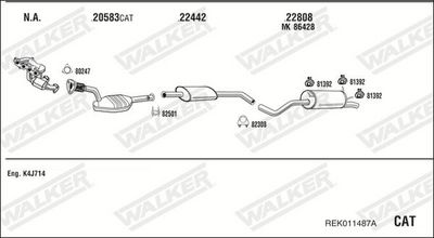 SISTEM DE ESAPAMENT WALKER REK011487A