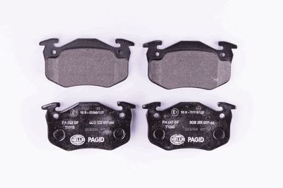 Комплект тормозных колодок, дисковый тормоз HELLA 8DB 355 007-661 для RENAULT TWINGO
