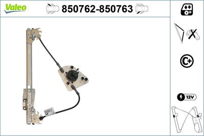 стъклоподемник VALEO 850762