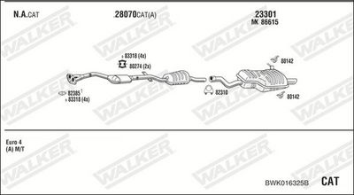 Изпускателна система WALKER BWK016325B