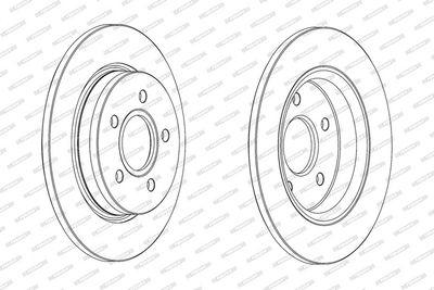 BREMSSCHEIBE FERODO DDF2061C 1