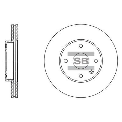 Тормозной диск Hi-Q SD3007 для CHEVROLET (SGM) EPICA