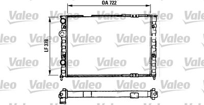 VALEO 730971 Радіатор охолодження двигуна для VW (Фольксваген_)