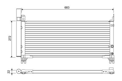 VALEO 822664 Радиатор кондиционера  для LEXUS GS (Лексус Гс)