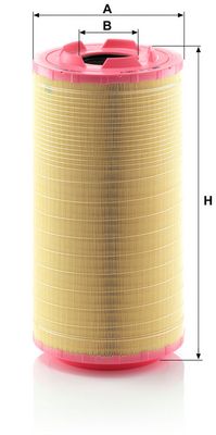 Luchtfilter (patroon) past: MERCEDES ACTROS MP2 / MP3, AXOR 2 OM457.910-OM542.969 10.02-