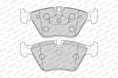 BREMSBELAGSATZ SCHEIBENBREMSE FERODO FDB4752 1