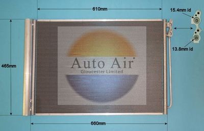 Auto Air Gloucester 16-1358 Condenser, air conditioning
