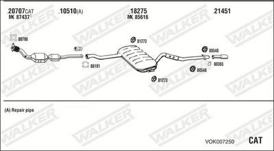 Изпускателна система WALKER VOK007250