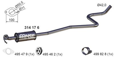 MITTELSCHALLDäMPFER