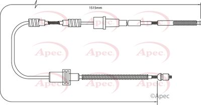 Cable Pull, parking brake APEC CAB1398