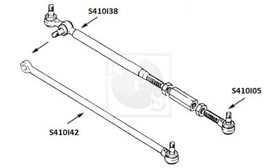 NPS S410I42 Наконечник рулевой тяги  для SUZUKI SJ413 (OS) 1.3 (SJ413)