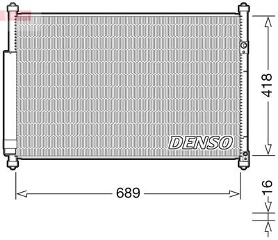 DENSO DCN47006 Радиатор кондиционера  для SUZUKI GRAND VITARA (Сузуки Гранд витара)