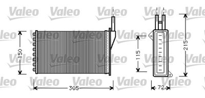 VALEO 812331 Радіатор пічки для FORD (Форд)