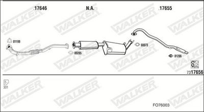 SISTEM DE ESAPAMENT WALKER FO76003