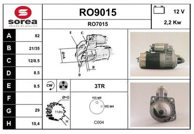 STARTER SNRA RO9015