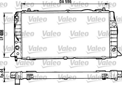 VALEO 731428 Радиатор охлаждения двигателя  для AUDI COUPE (Ауди Коупе)