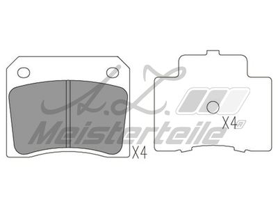 комплект спирачно феродо, дискови спирачки A.Z. Meisterteile AZMT-44-022-1844