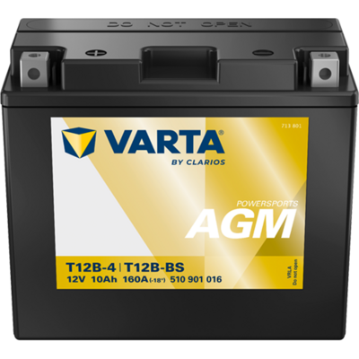 Batterij AGM/Beginnen/Droog geladen met zuur (beperkte verkoop aan consumenten) VARTA 12V 10Ah 160A L+ Onderhoudsvrij elektrolyt inbegrepen 151x70x131mm Droog geladen met zuur YT12B-BS