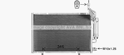 AVA QUALITY COOLING FD5696D Радиатор кондиционера для FORD FIESTA VI (CB1, CCN)