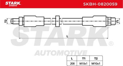 спирачен маркуч STARK SKBH-0820059