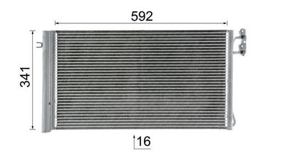 CONDENSATOR CLIMATIZARE MAHLE AC414000P 11