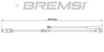 BREMSI WI0807 Датчик износа тормозных колодок для LEXUS LS (_F5_)