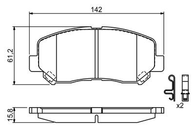 SET PLACUTE FRANA FRANA DISC BOSCH 0986494675 6