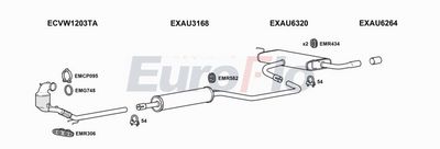 EuroFlo Exhaust System AUA310 1004B
