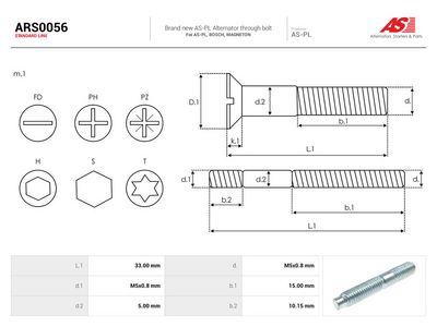 Komplet za popravak, alternator AS-PL AS ARS0056