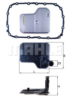 Гидрофильтр, автоматическая коробка передач KNECHT HX 240D для BMW X3