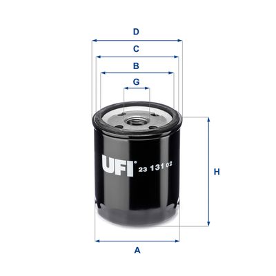 Масляный фильтр UFI 23.131.02 для BMW 1500-2000