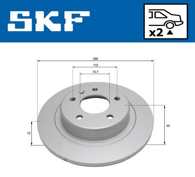 спирачен диск SKF