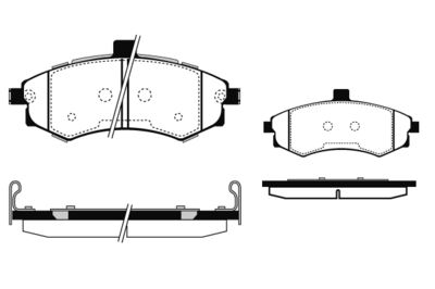 Комплект тормозных колодок, дисковый тормоз RAICAM RA.0503.0 для HYUNDAI MATRIX