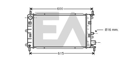 Радиатор, охлаждение двигателя EACLIMA 31R22045 для FORD ORION