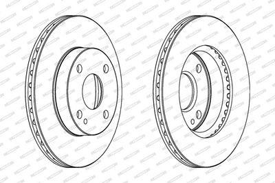 BREMSSCHEIBE FERODO DDF497 1