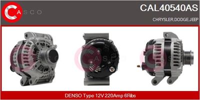 Генератор CASCO CAL40540AS для JEEP GRAND CHEROKEE