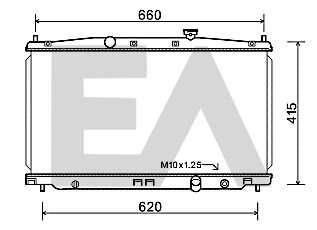 EACLIMA 31R26086 Крышка радиатора  для HONDA CR-Z (Хонда Кр-з)