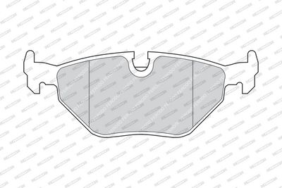 BREMSBELAGSATZ SCHEIBENBREMSE FERODO FDB578 1