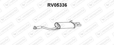 Глушитель выхлопных газов конечный VENEPORTE RV05336 для ROVER 800