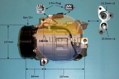 Compressor, air conditioning Auto Air Gloucester 14-9732P